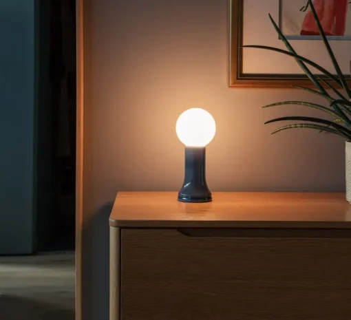 Lampe à poser, Shore, Gris fumé, Ø9,5cm, H22,5cm - Tala