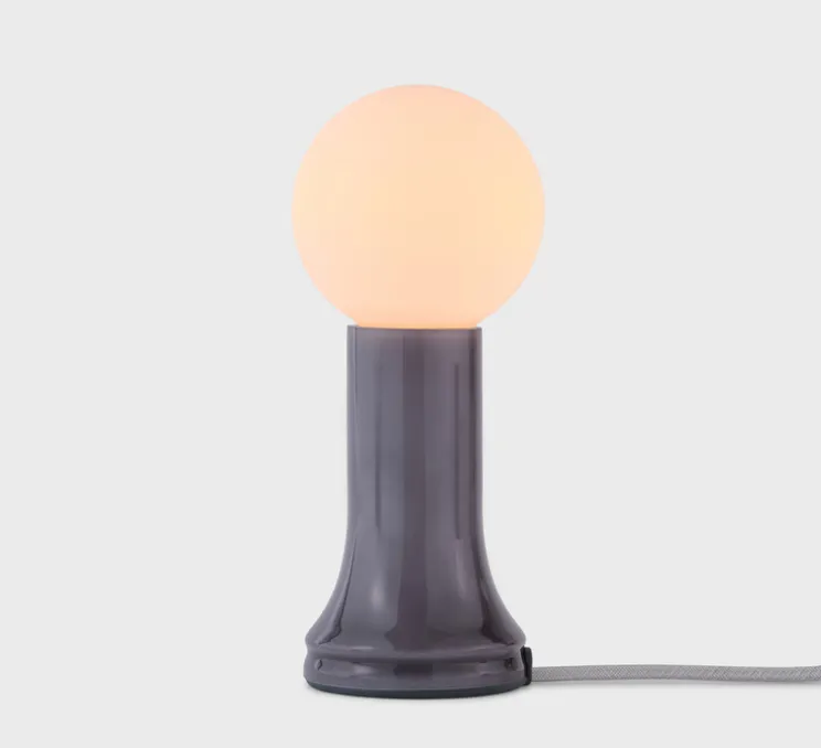 Lampe à poser, Shore, Gris fumé, Ø9,5cm, H22,5cm - Tala