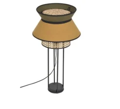Lampe à poser, Singapour Double, Kaki, curry, Ø30cm, H56cm - Market Set