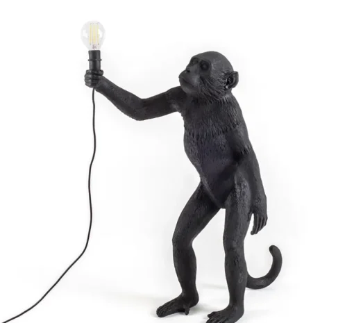 Lampe à poser, Singe, Monkey Standing, noir, H54cm, Outdoor - Seletti