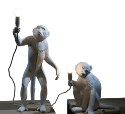 Lampe à poser, Singe, Monkey Sitting, blanc, H32cm - Seletti