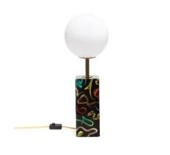 Lampe à poser, Snakes, noir, Ø13,5cm, H70cm - Seletti