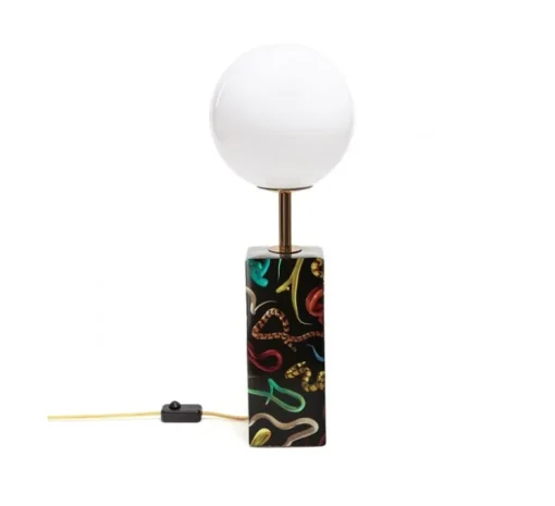 Lampe à poser, Snakes, noir, Ø13,5cm, H70cm - Seletti