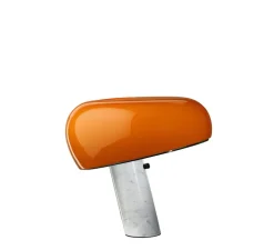 Lampe à poser, Snoopy, orange, marbre blanc, Ø39,4cm, H36,9cm - Flos