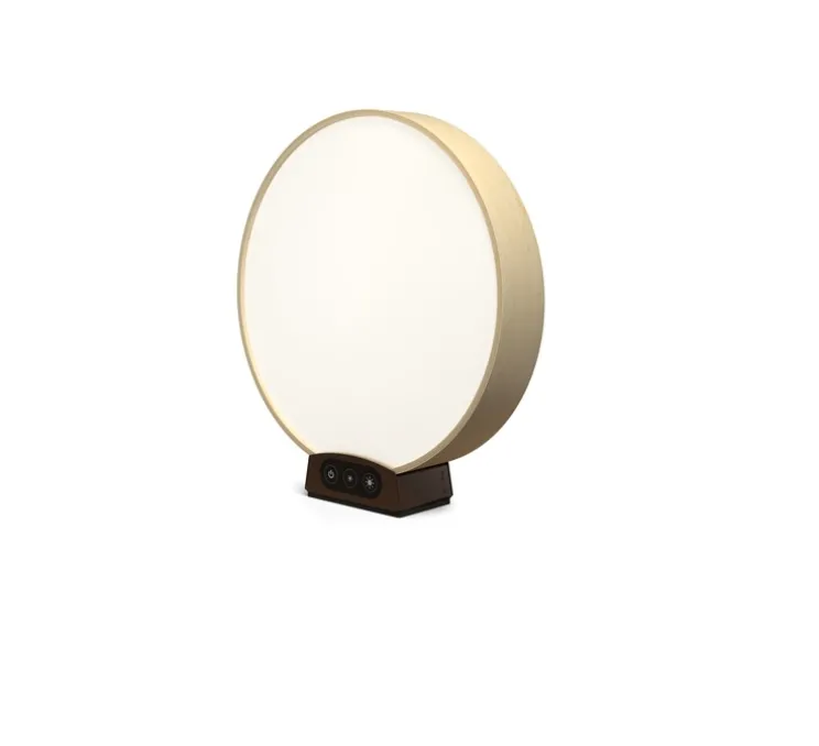 Lampe à poser, Solmate, bois, bouleau, LED, dim, 2700-4100K, 890 lm, Ø40cm, H43,5cm - Belid