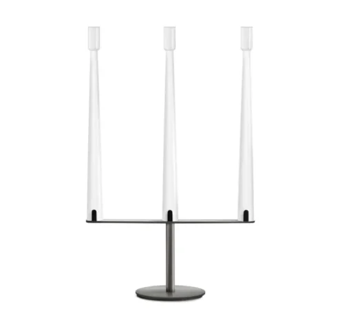 Lampe à poser, Sorrento 3X, blanc, gris, LED, dim, 2700K, 570 lm, L29cm, H45,5cm - Nemo Lighting