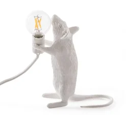 Lampe à poser, Souris, Mouse Lamp Step Standing, blanc, L13,3cm, H14,5cm - Seletti