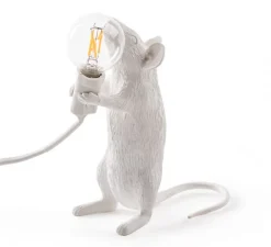 Lampe à poser, Souris, Mouse Lamp Step Standing, blanc, L13,3cm, H14,5cm - Seletti