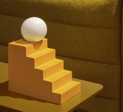 Lampe à poser, Stair, Jaune, L18,7cm, H22,5cm - Oblure