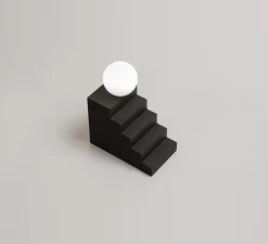 Lampe à poser, Stair, noir, L18,7cm, H22,5cm - Oblure