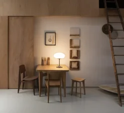 Lampe à poser, Stemlite, Black Chrome, Ø32cm, H42cm - Gubi