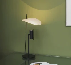 Lampe à poser, Stilla, noir et blanc, LED, dim, 2700K, 1500 lm, Ø25cm, H50cm - OliveLab