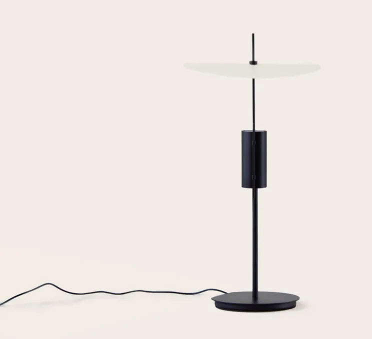 Lampe à poser, Stilla, noir et blanc, LED, dim, 2700K, 1500 lm, Ø25cm, H50cm - OliveLab