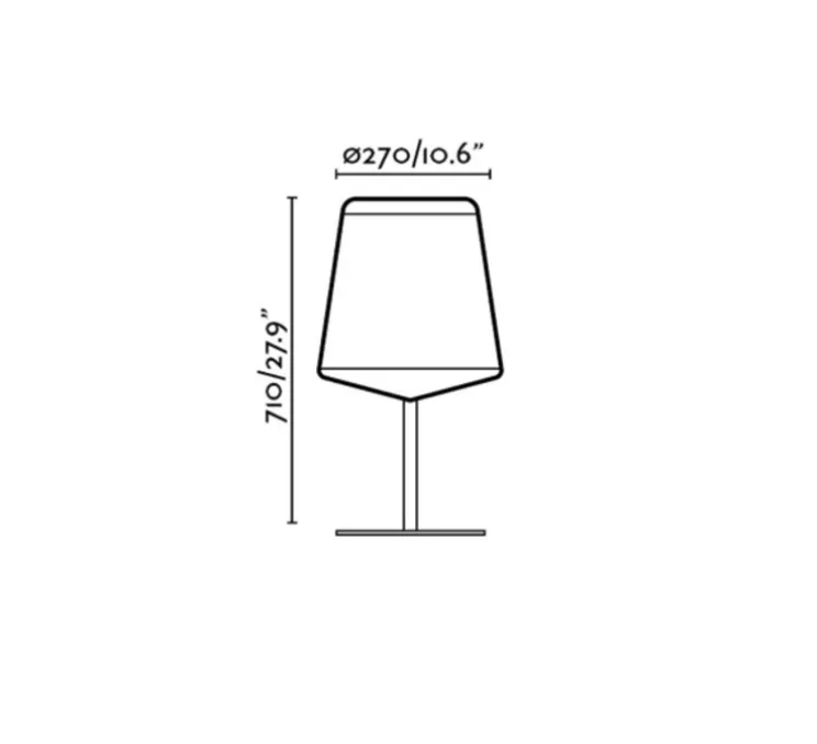 Lampe à poser, STOOD, bois, noir, LED, Ø27cm, H71cm - Faro