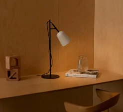 Lampe à poser, Studio, noir et blanc, L18cm, H55cm - Faro
