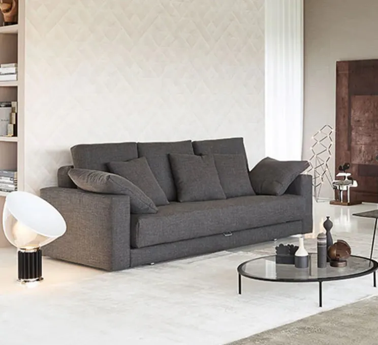 Lampe à poser, Taccia PMMA, noir, LED, 2700K, 1400lm, Ø49,5cm, H64,5cm - Flos