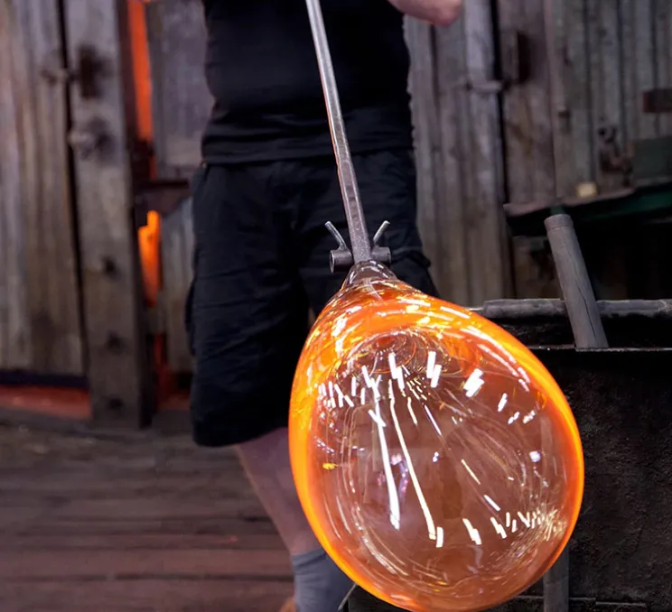 Lampe à poser, Taccia Verre, noir, LED, 2700K, 1400lm, Ø49,5cm, H64,5cm - Flos