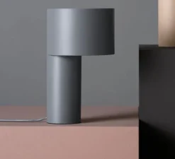 Lampe à poser, Tangent, gris, Ø20cm, H34cm - Woud