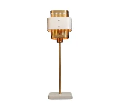 Lampe à poser, Tarya, blanc, Ø16cm, H59cm - Gong