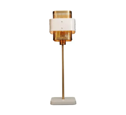 Lampe à poser, Tarya, blanc, Ø16cm, H59cm - Gong