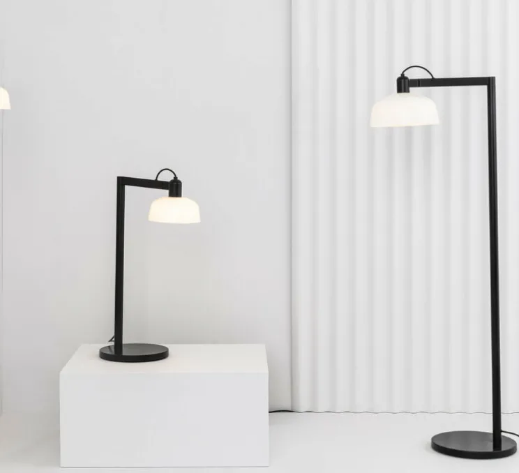Lampe à poser, Tatawin, blanc, Ø25cm, H57,5cm - Faro