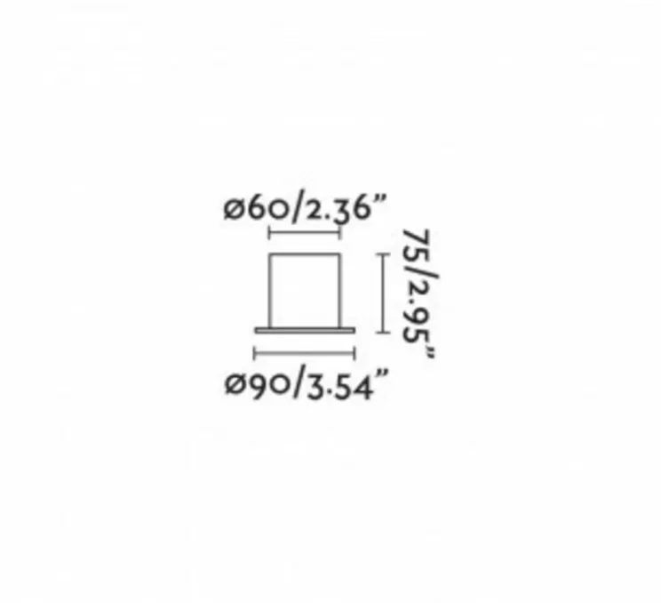 Lampe à poser, TEN, noir, Ø9cm, H7,5cm - Faro