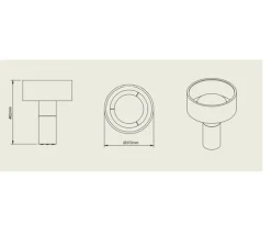 Lampe à poser, Terra Big, blanc/lignes, chocolat/lignes, rouge/lignes, IP44, LED, dim, 2700K, 1000 lm, Ø37,2cm, H48,2cm - Pott