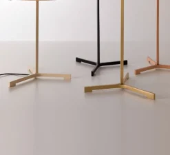 Lampe à poser, Thesis, ivoire, métal finition noir mat, LED, 3000K, 1930lm, Ø30cm, H43cm - LZF