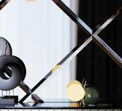 Lampe à poser, Tilt Lit, Vert douglas, blanc, Ø16cm, H25cm - MM Lampadari