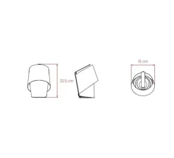 Lampe à poser, Tiny, ivoire, Ø15cm, H22,5cm - LZF