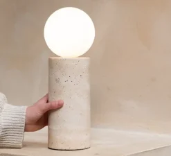 Lampe à poser, Tivoli, blanc, Ø12cm, H33cm - It's about Romi