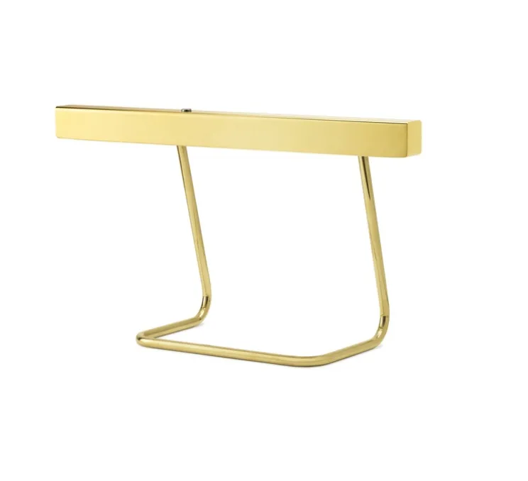 Lampe à poser, T-Model, laiton poli, LED, dim, 2700K, 1185 lm, L50cm, H30cm - Anour