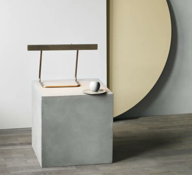 Lampe à poser, T-Model, laiton bruni, LED, dim, 2700K, 1185 lm, L50cm, H30cm - Anour