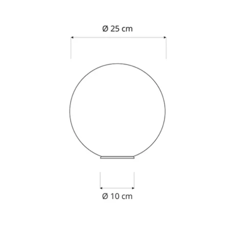 Lampe à poser, T-moon 1, blanc, ø25cm, In-es.artdesign