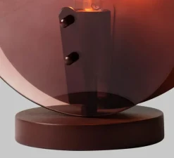 Lampe à poser, Toledo, burgundy, L22cm, H40cm - It's about Romi