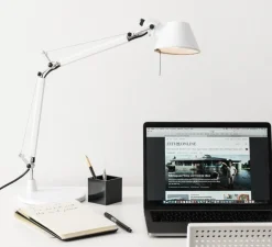 Lampe à poser, Tolomeo Micro Table, blanc brillant, L45cm, H37cm - Artemide