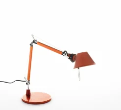 Lampe à poser, Tolomeo Micro, orange anodisé, L17cm, H37-73cm - Artemide