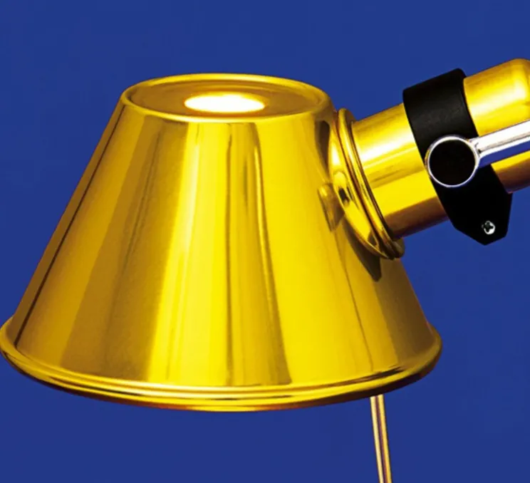 Lampe à poser, Tolomeo Tavolo Micro, or, H73cm, L69cm - Artemide