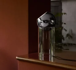 Lampe à poser, Topan VP14, plaqué chrome, Ø21cm, H46,5cm - Andtradition