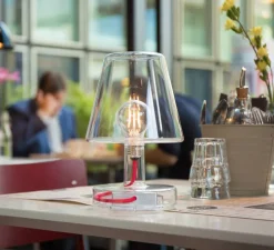 Lampe à poser, Transloetje, transparent, LED, 2700K, 300lm, Ø16,5cm, H25,5cm - Fatboy