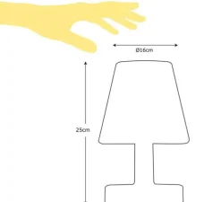 Lampe à poser, Transloetje, marron, LED, Ø16,5cm, H25,5cm - Fatboy