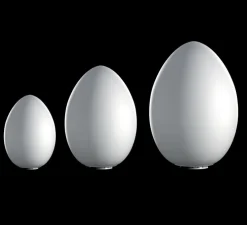Lampe à poser, Uovo Media, blanc, Ø27cm, H44cm - Fontana Arte