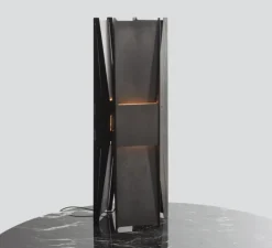 Lampe à poser, Vector, noir, LED, dim, 2700K, L22cm, H58cm - A-N-D