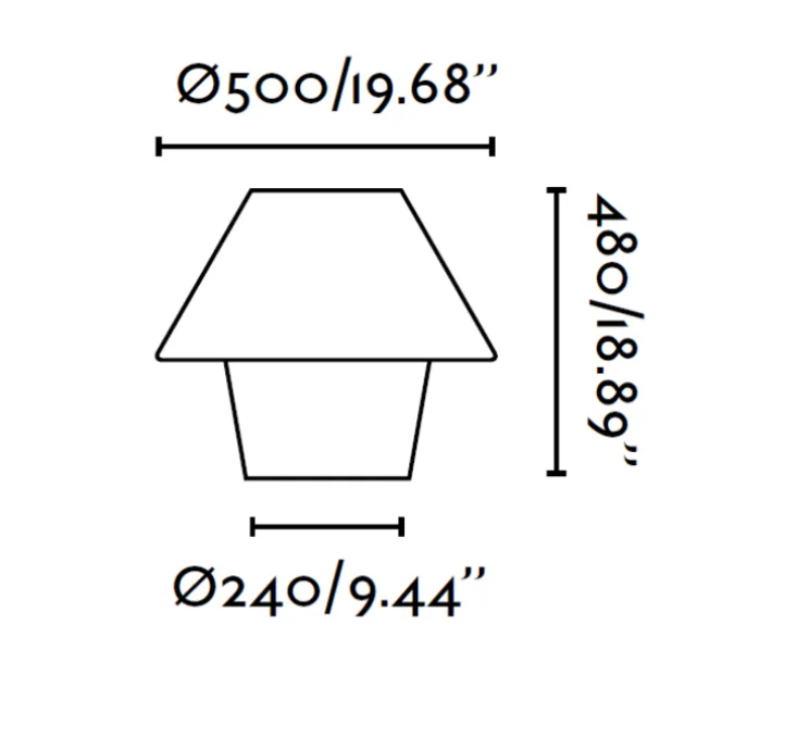Lampe à poser, Versus, blanc, Ø50cm - FARO