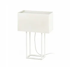 Lampe à poser, Vesper, blanc, beige, L40cm, H60cm - Faro