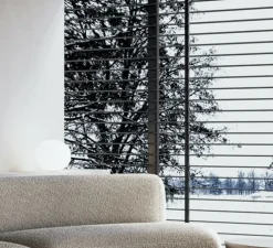 Lampe à poser, Volum 22, blanc brillant, dimmable, Ø22cm, H21cm - Lodes