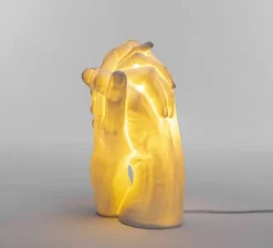 Lampe à poser, With Me, mains, blanc, L21cm, H40,5cm - Seletti