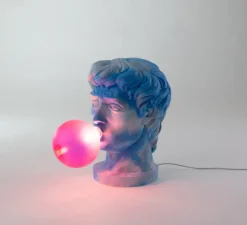 Lampe à poser, Wonder Cloud, bleu et rose, L21cm, H40,5cm - Seletti