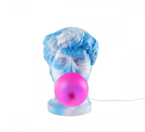 Lampe à poser, Wonder Cloud, bleu et rose, L21cm, H40,5cm - Seletti