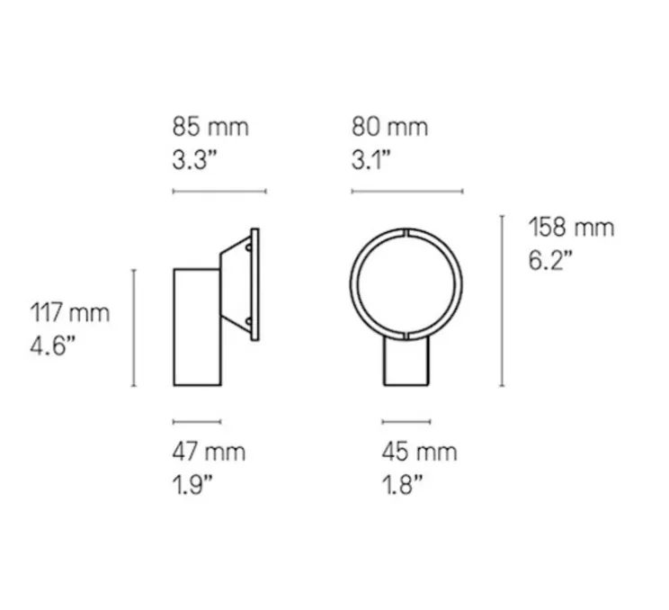 Lampe à poser, Wonder, graphite poli et orange mangue, LED, dim, 2700k, 1100 lm, L11,2cm, H23cm - CVL